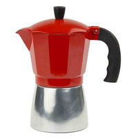 Home Basics EM44820 Stovetop Espresso Maker 9 Cup - Red