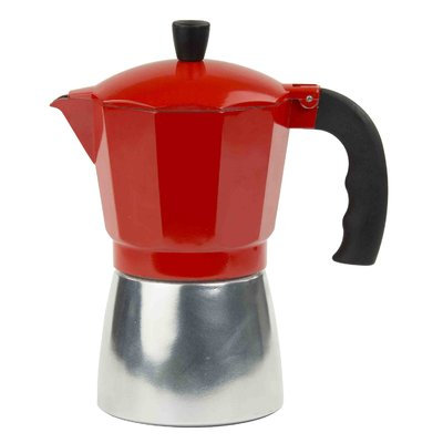 Home Basics EM44820 Stovetop Espresso Maker 9 Cup - Red