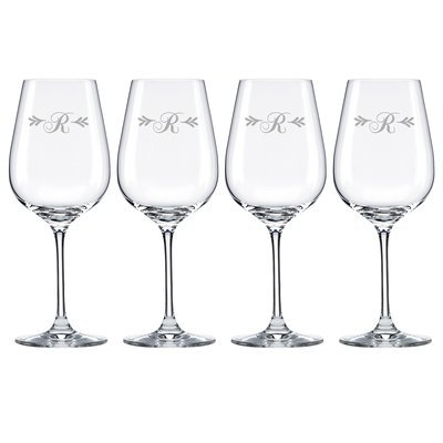 Lenox Merlot Script Tuscany Monogram Pinot Grigio 16 Oz. White Wine Glass