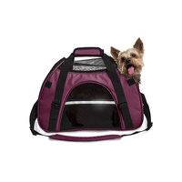 Furhaven Small Pet Tote With Weather Guard - Raspberry