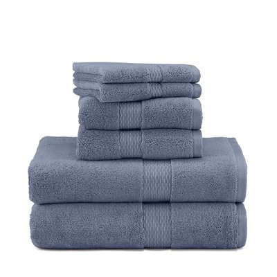 Under the Canopy Organic Cotton 6-Piece Towel Set - Blue