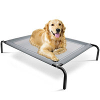 Oxgord 'Travel Gear Approved' Steel-Framed Portable Elevated Pet Cot Bed Cat/Dog, 32' by 25', Medium Gray