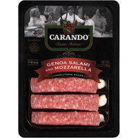 Carando® Classic Italian® Genoa Salami and Mozzarella Charcuterie Sticks 4.5 oz. Tray