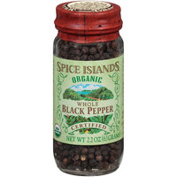 Spice Islands® Organic Whole Black Pepper 2.2 oz. Jar