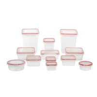 Rebrilliant Nesting 24 Container Food Storage Set with Lid
