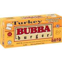 Bubba Burger® Turkey with Real Monterey Jack Cheese Burgers 8 ct Box