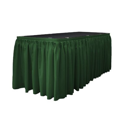 La Linen Table Skirt Color: Hunter Green