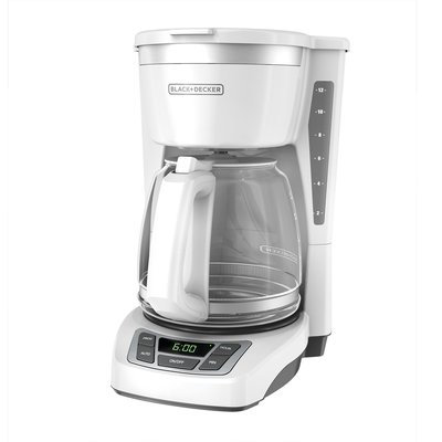 Black & Decker 12-Cup Programmable Coffee Maker Color: White