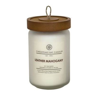 Chesapeake Bay Candle Heritage Leather Scented Jar Candle Size: Large