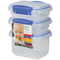Sistema Usa Sistema Us Inc 1530 3 Count Klip It Baby Food Containers
