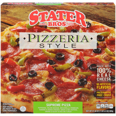 Stater Bros.® Pizzeria Style Supreme Pizza 21.30 oz. Box