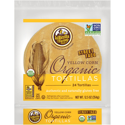 La Tortilla Factory® Street Taco Yellow Corn Organic Tortillas 8.46 oz. Bag