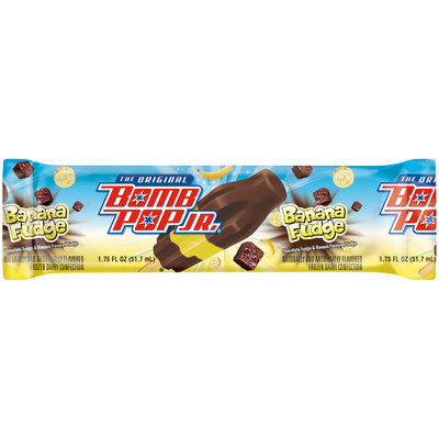 The Original Bomb Pop Jr.® Banana Fudge Frozen Dairy Confection 1.75 fl. oz. Wrapper