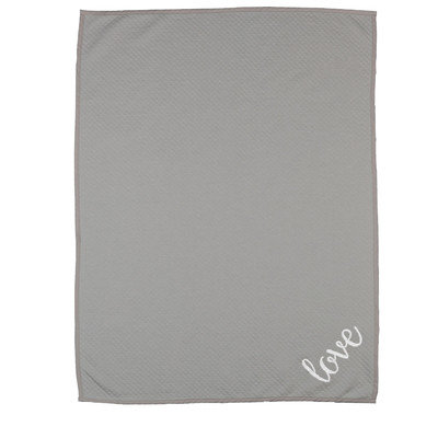 Livingtextilesbaby Paper Swans Love Diamond Matelasse Blanket