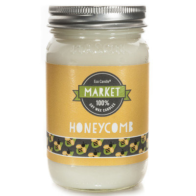Ecocandleco Honeycomb Soy Mason Jar Candle