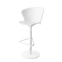 Calligaris Bahia - Swivel stool Finish: Matt Optic White