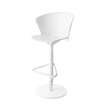 Calligaris Bahia - Swivel stool Finish: Matt Optic White
