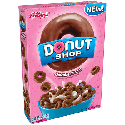Kellogg's® Chocolate Donut Donut Shop Cereal 10 oz. Box