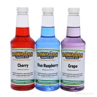 Hawaiian Shaved Ice - Shaved Ice and Snow Cone Syrups, 3-Flavors