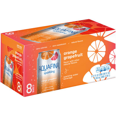 Aquafina® Sparkling Orange Grapefruit Water 8-12 fl. oz. Cans
