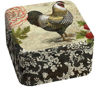 Lang French Rooster Tin Candle