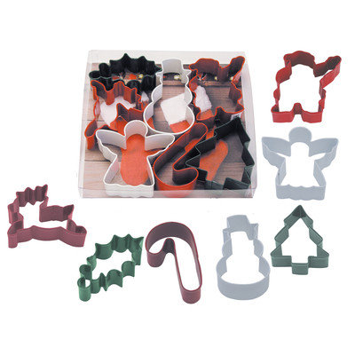 R & M International R & M Christmas Holly 7pc Cookie Cutter Set