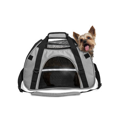 Furhaven Small Pet Tote With Weather Guard - Gray