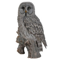 Hi-line Gift Ltd. Owl on Stump Statue