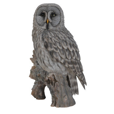 Hi-line Gift Ltd. Owl on Stump Statue
