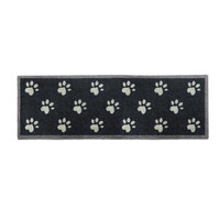 Howler & Scratch 59-Inch x 20-Inch Washable Big Paw Prints Dog Runner in Navy Blue