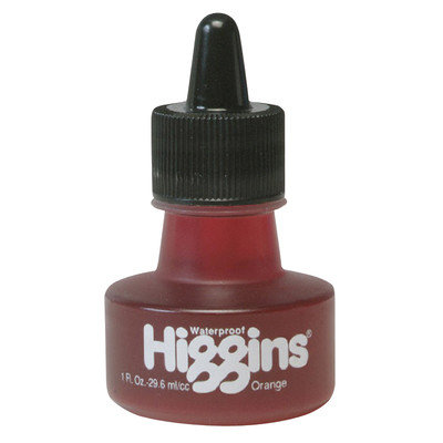 Higgins Waterproof Color Drawing Inks (Set of 3) Color: Orange