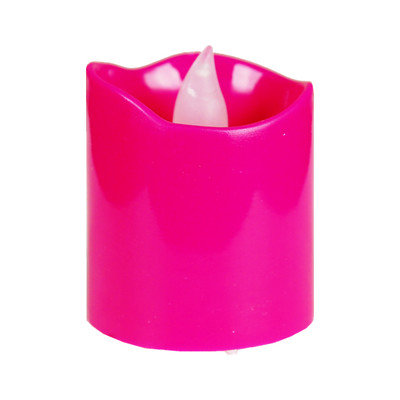 Cysexcel CYS LED-12 Battery-powered Flameless LED Votive Candles, Pack of 12 pcs - Fuchsia Case
