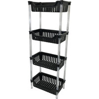 Wee's Beyond 4 Tier Storage Basket Color: Black