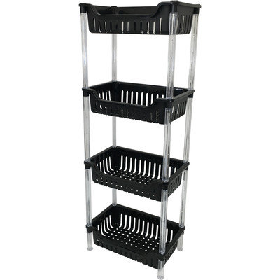 Wee's Beyond 4 Tier Storage Basket Color: Black