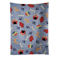 East Urban Home Dog House Chihuahua And Bone Microfiber Dishcloth
