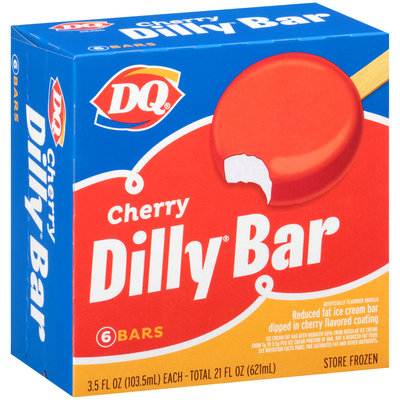 DQ® Cherry Dilly® Bar Ice Cream Bars 6-3.5 fl. oz. Box