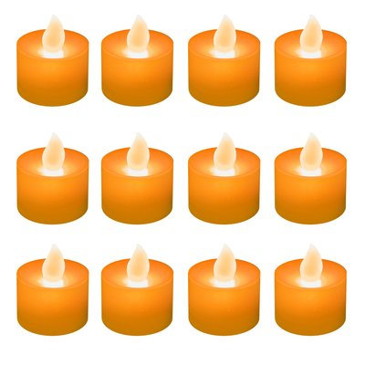 Red Barrel Studio LED Tea Lights Color: Orange