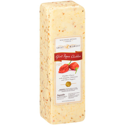 Great Midwest® Ghost Pepper Cheddar Cheese 2-5 lb. Packs