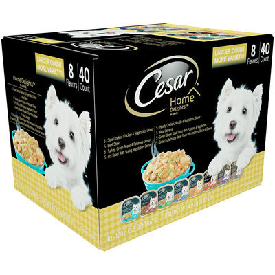 Cesar® Home Delights™ in Sauce Variety Pack 40-3.5 oz. Trays