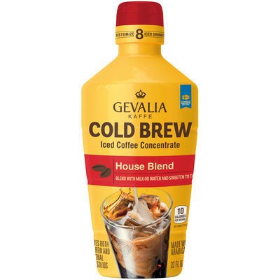 Gevalia Cold Brew House Blend Iced Coffee Concentrate 32 fl. oz. Bottle