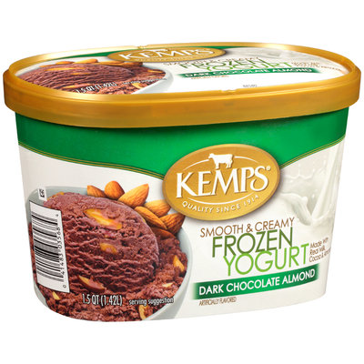 Kemps® Smooth & Creamy Dark Chocolate Almond Frozen Yogurt 1.5 qt. Tub