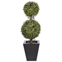 Mercury Row Double Ball Topiary in Pot Pot Size: 9
