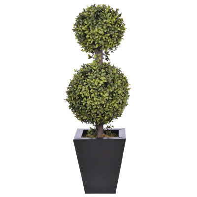 Mercury Row Double Ball Topiary in Pot Pot Size: 9