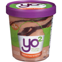 Kemps® Yo2™ Chocolate Peanut Butter Fudge Frozen Yogurt 1 pt. Tub