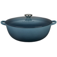 Le Creuset Cast Iron Soup Pot with Lid Size: 3.5 Qt, Color: Marine