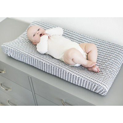 Petunia Pickle Bottom® Southwest Skies Changing Pad Cover in Grey/White