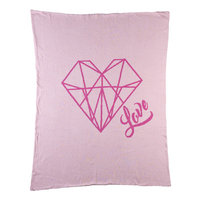 Livingtextilesbaby Paper Swans Diamond Heart Knitted Baby Blanket