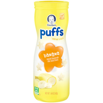 Gerber® Organic Puffs, Banana & Apple Strawberry