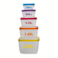 Rebrilliant Square 10 Container Food Storage Set
