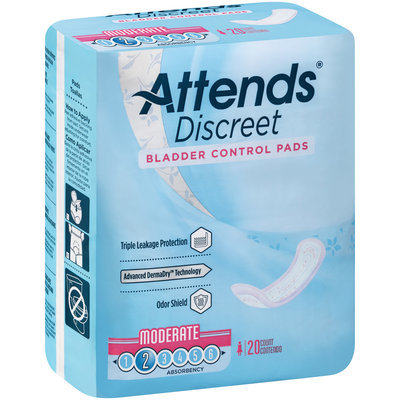 ADPMOD Attends® Discreet Bladder Control Pads 20 ct Pack